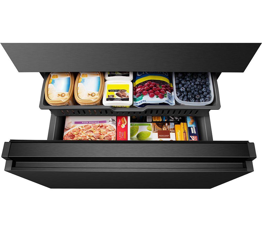HISENSE PureFlat RF728N4SBFE Smart Fridge Freezer - Black Stainless Steel image number 9 of 12