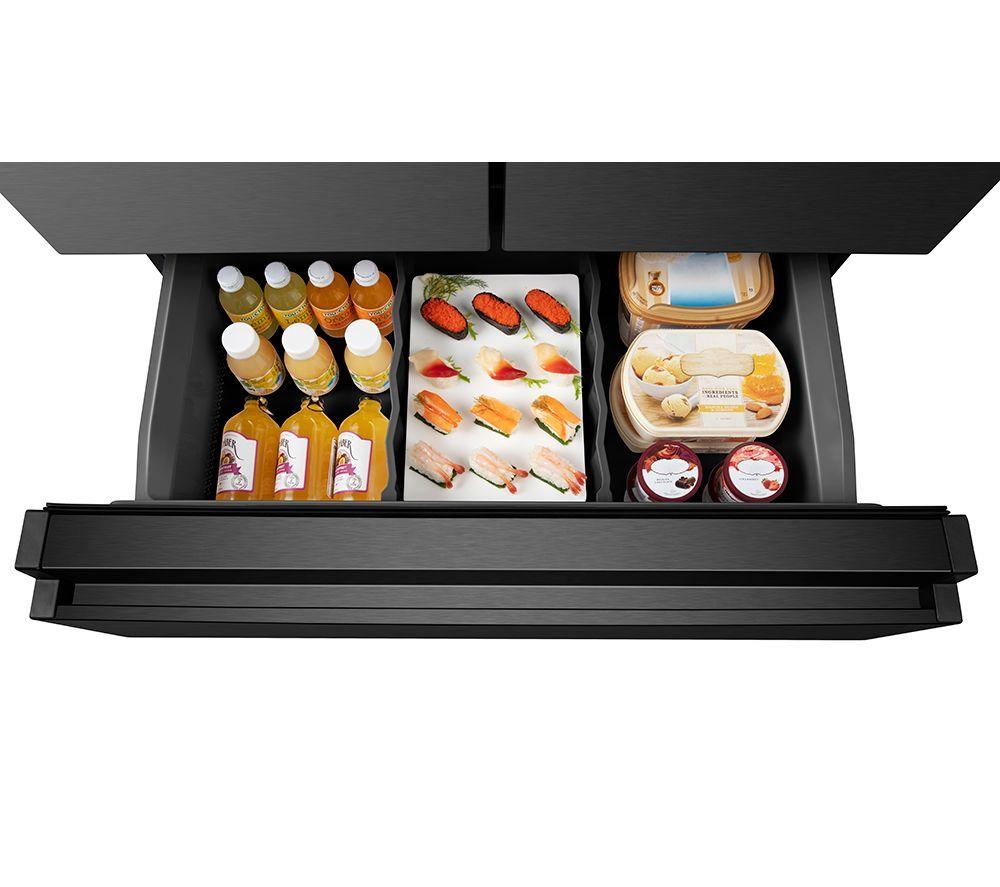HISENSE PureFlat RF728N4SBFE Smart Fridge Freezer - Black Stainless Steel image number 10 of 12