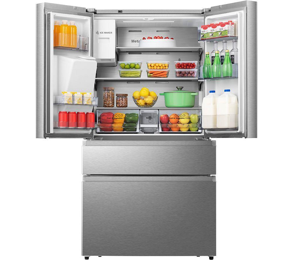 HISENSE RF728N4SASE Fridge Freezer – Stainless Steel, Stainless Steel