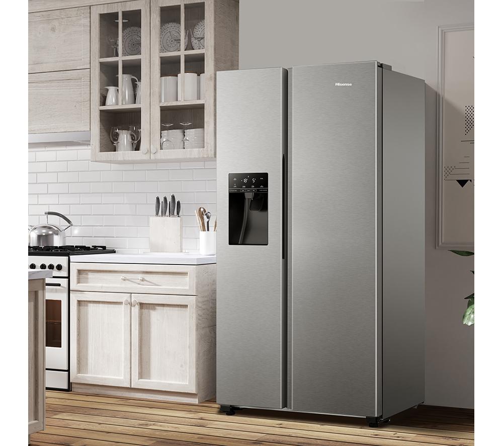 HISENSE PureFlat RS694N4TIE American-Style Fridge Freezer - Stainless Steel image number 8 of 14