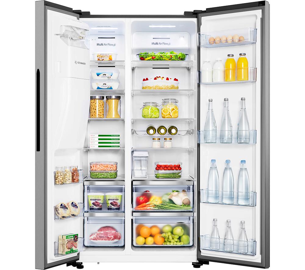 HISENSE PureFlat RS694N4TIE American-Style Fridge Freezer - Stainless Steel image number 12 of 14