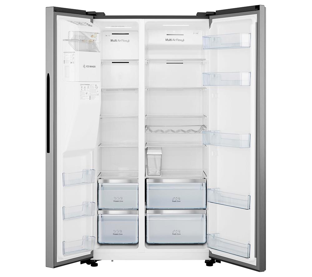 HISENSE PureFlat RS694N4TIE American-Style Fridge Freezer - Stainless Steel image number 14 of 14