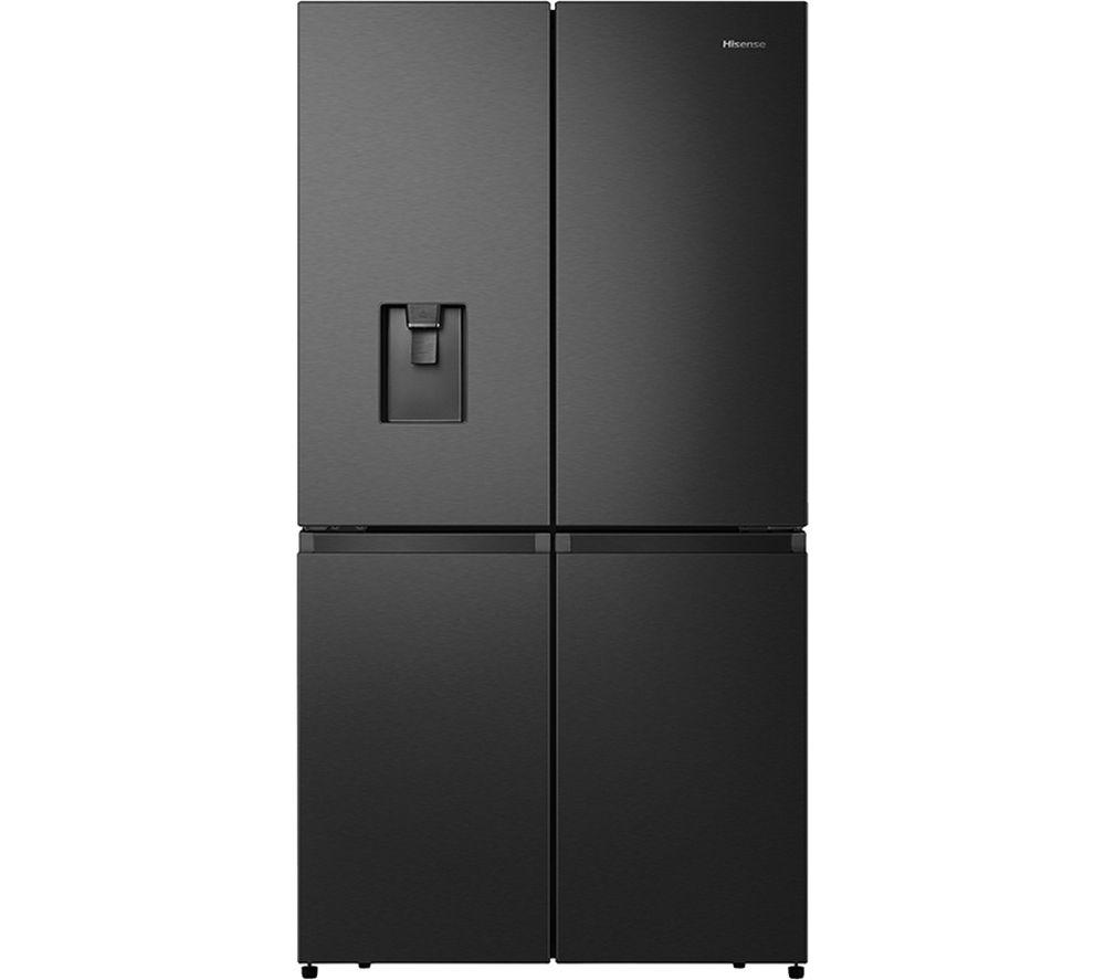 HISENSE PureFlat RQ758N4SWFE Smart Fridge Freezer – Black Stainless Steel, Stainless Steel