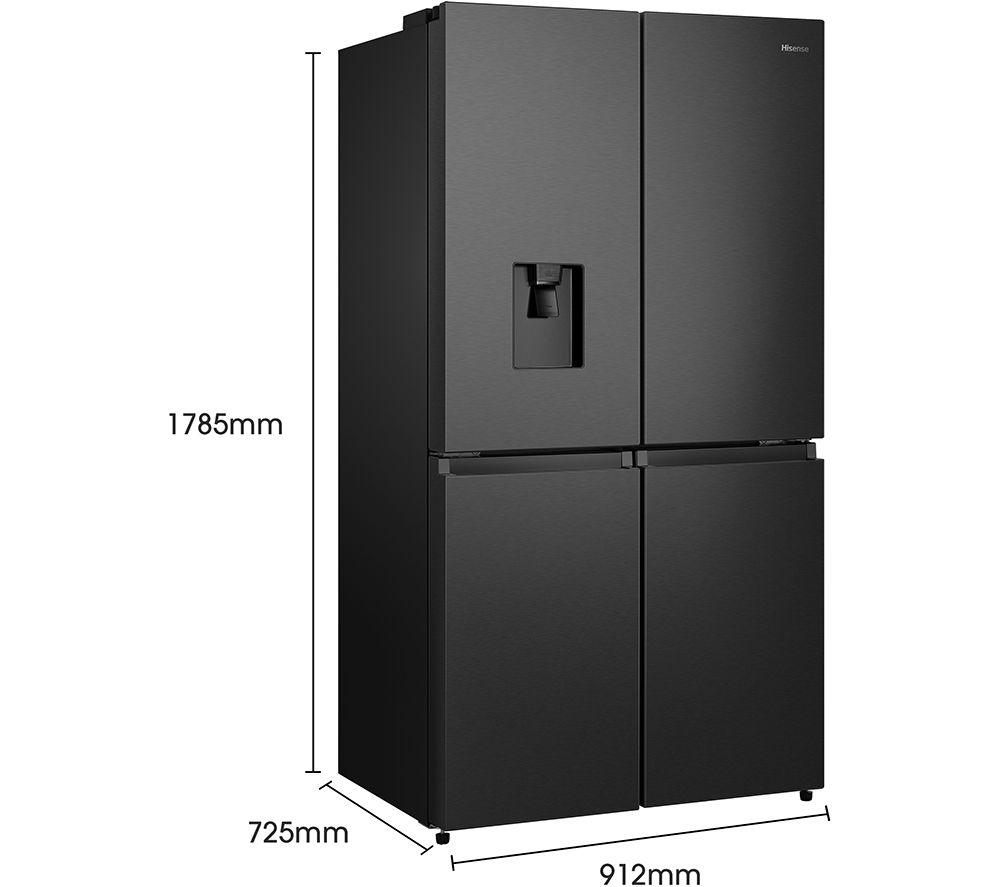 HISENSE PureFlat RQ758N4SWFE Smart Fridge Freezer - Black Stainless Steel image number 6 of 15