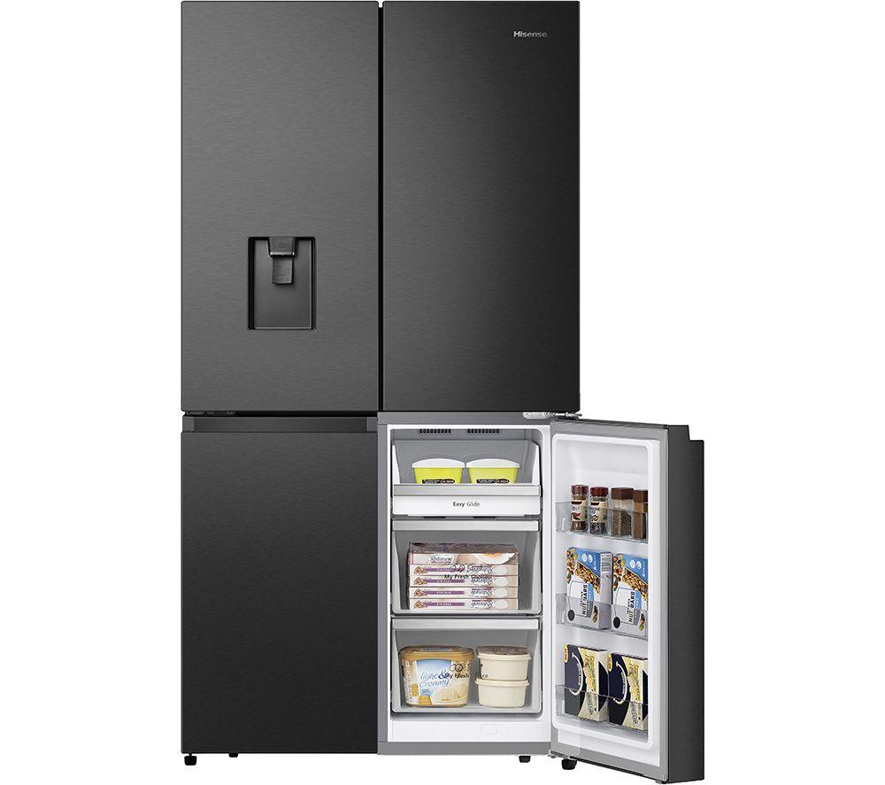 HISENSE PureFlat RQ758N4SWFE Smart Fridge Freezer - Black Stainless Steel image number 9 of 15