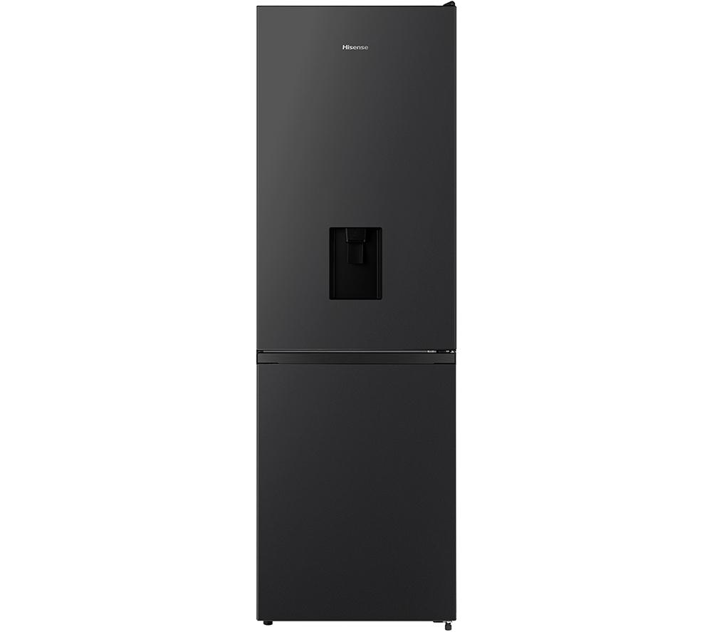 HISENSE RB390N4WBE 60/40 Fridge Freezer - Black, Black