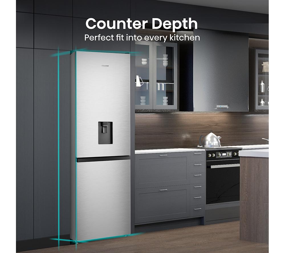 HISENSE RB390N4WCE 60/40 Fridge Freezer - Stainless Steel image number 3 of 16