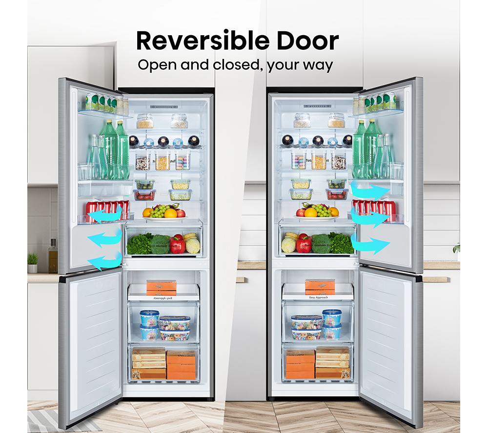 HISENSE RB390N4WCE 60/40 Fridge Freezer - Stainless Steel image number 7 of 16