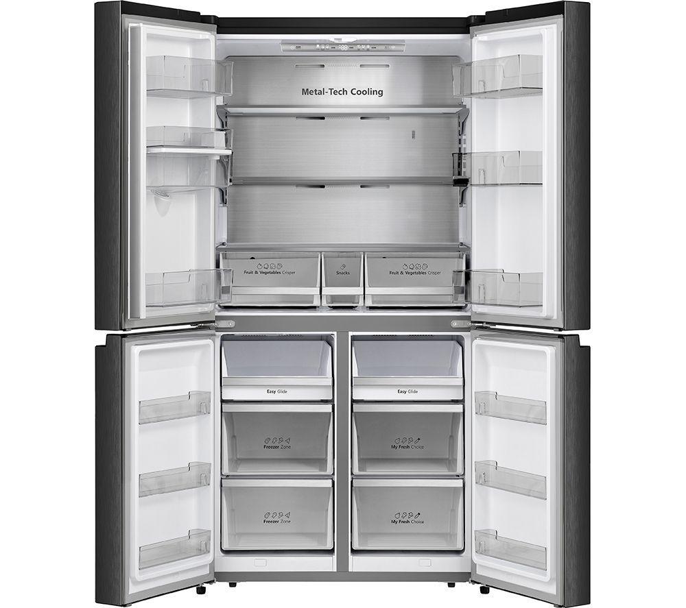HISENSE PureFlat RQ758N4SWFE Smart Fridge Freezer - Black Stainless Steel image number 3 of 10