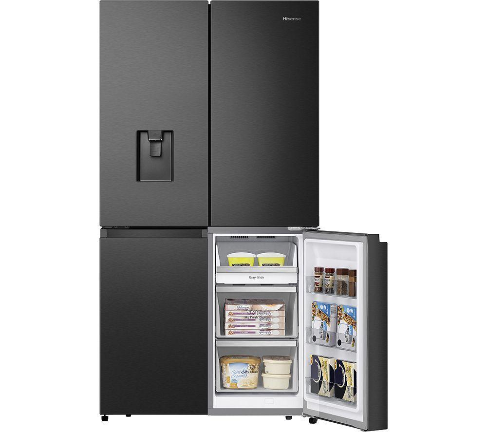 HISENSE PureFlat RQ758N4SWFE Smart Fridge Freezer - Black Stainless Steel image number 5 of 10