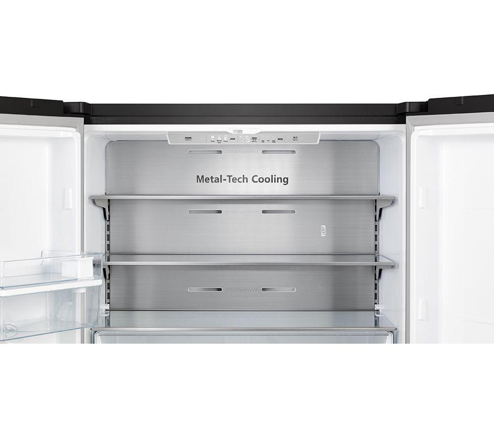 HISENSE PureFlat RQ758N4SWFE Smart Fridge Freezer - Black Stainless Steel image number 8 of 10