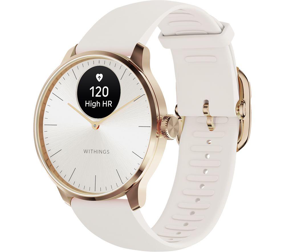WITHINGS ScanWatch Light Hybrid Smart Watch - Rose Gold, Gold,Cream,Pink