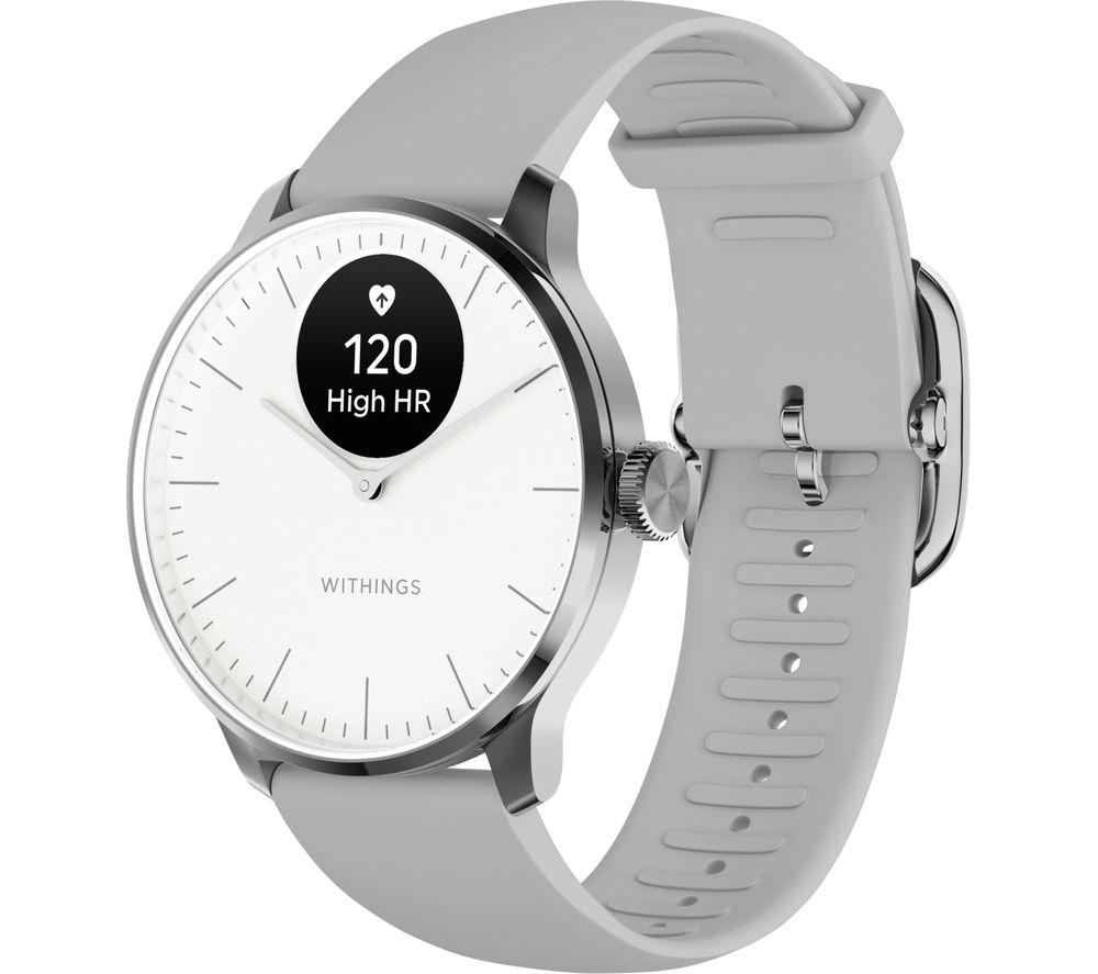 Buy WITHINGS ScanWatch Light Hybrid Smart Watch Pearl White 37