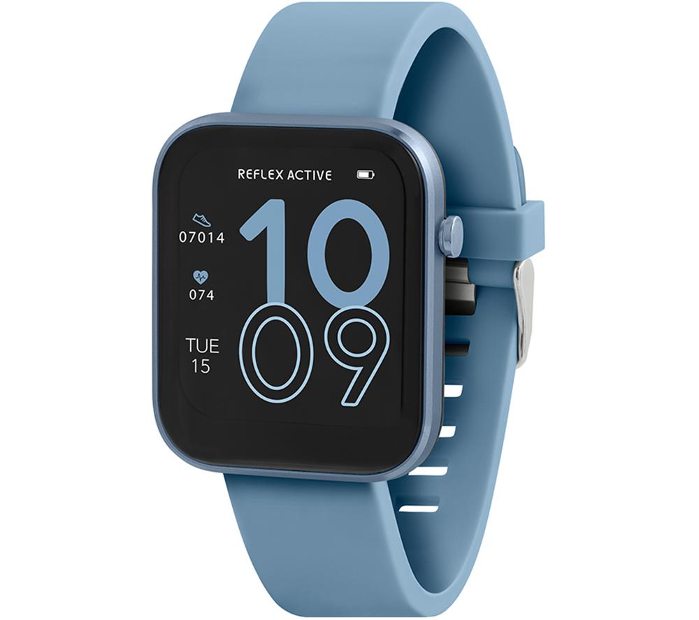 REFLEX ACTIVE Series 12 Smart Watch - Blue, Silicone Strap, Blue