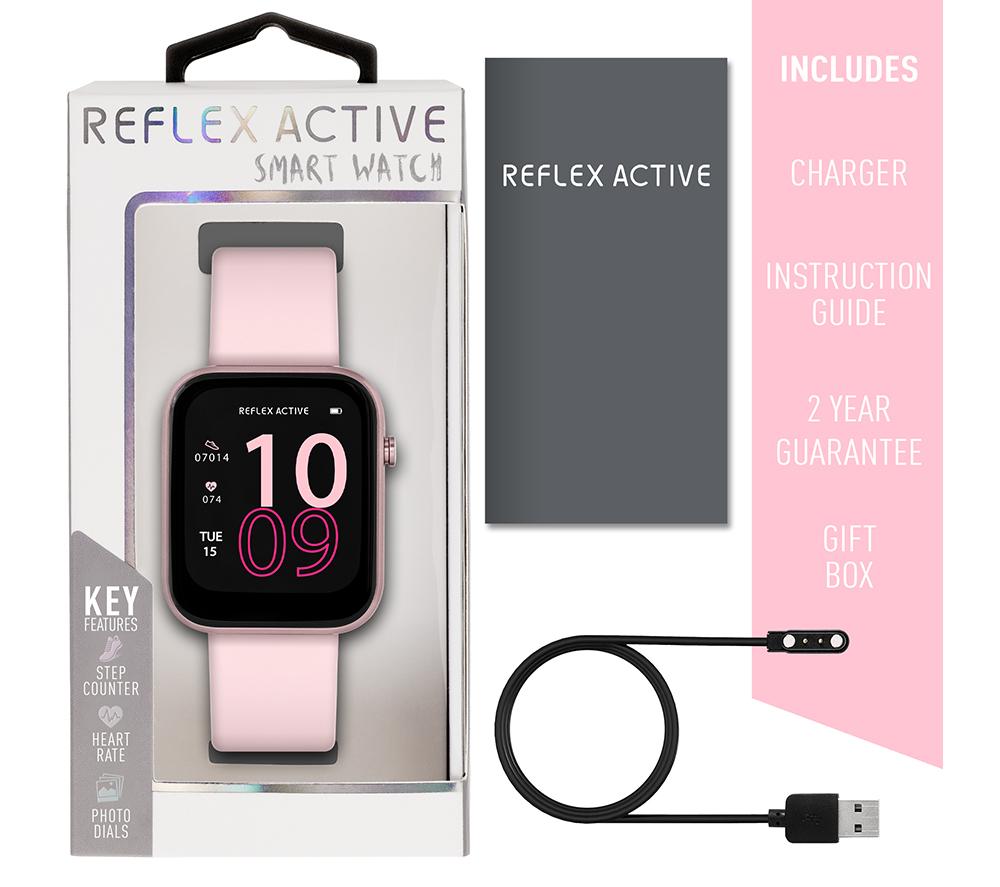 REFLEX ACTIVE Series 12 Smart Watch - Pink, Silicone Strap - image 5