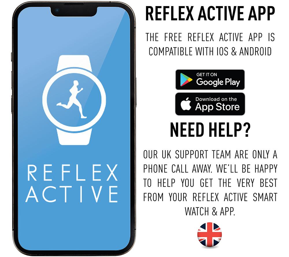 REFLEX ACTIVE Series 12 Smart Watch - Berry, Silicone Strap image number 7 of 7