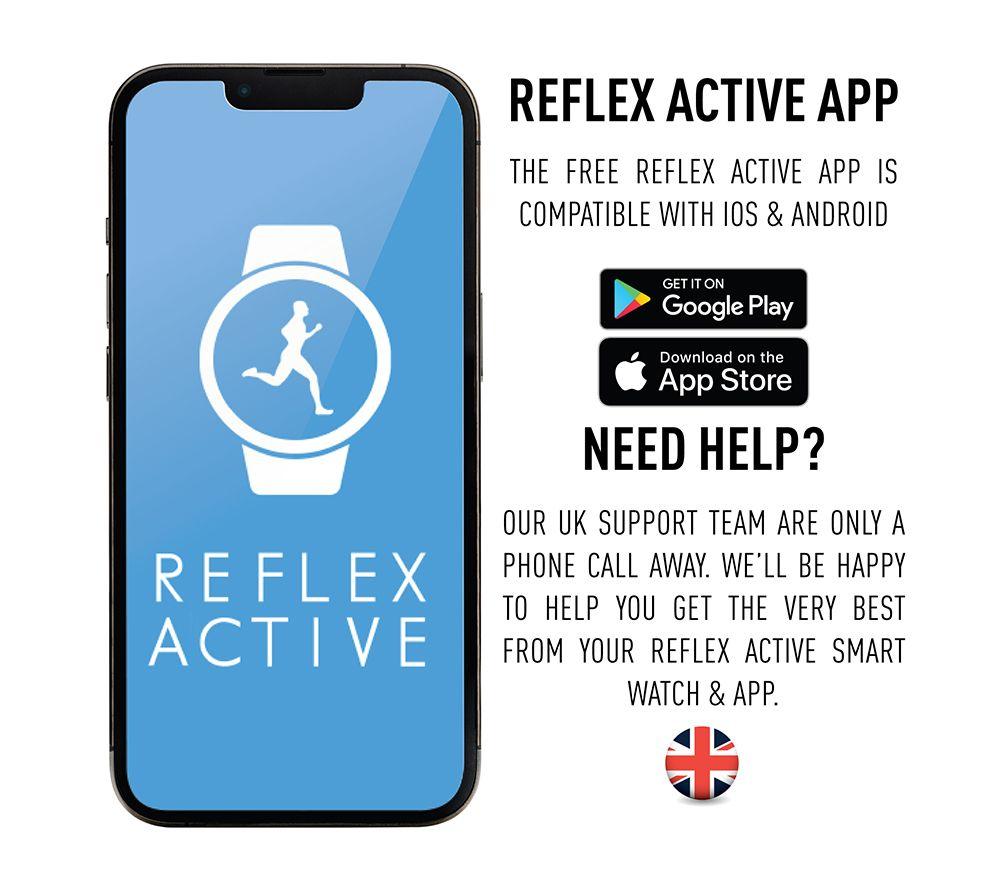 REFLEX ACTIVE Series 8 Fitness Tracker - Black & Gold, Silicone Strap image number 7 of 7