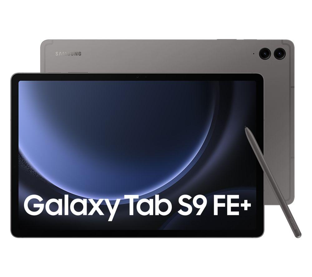SAMSUNG Galaxy Tab S9 FE 12.4 Tablet - 256 GB, Grey, Silver/Grey