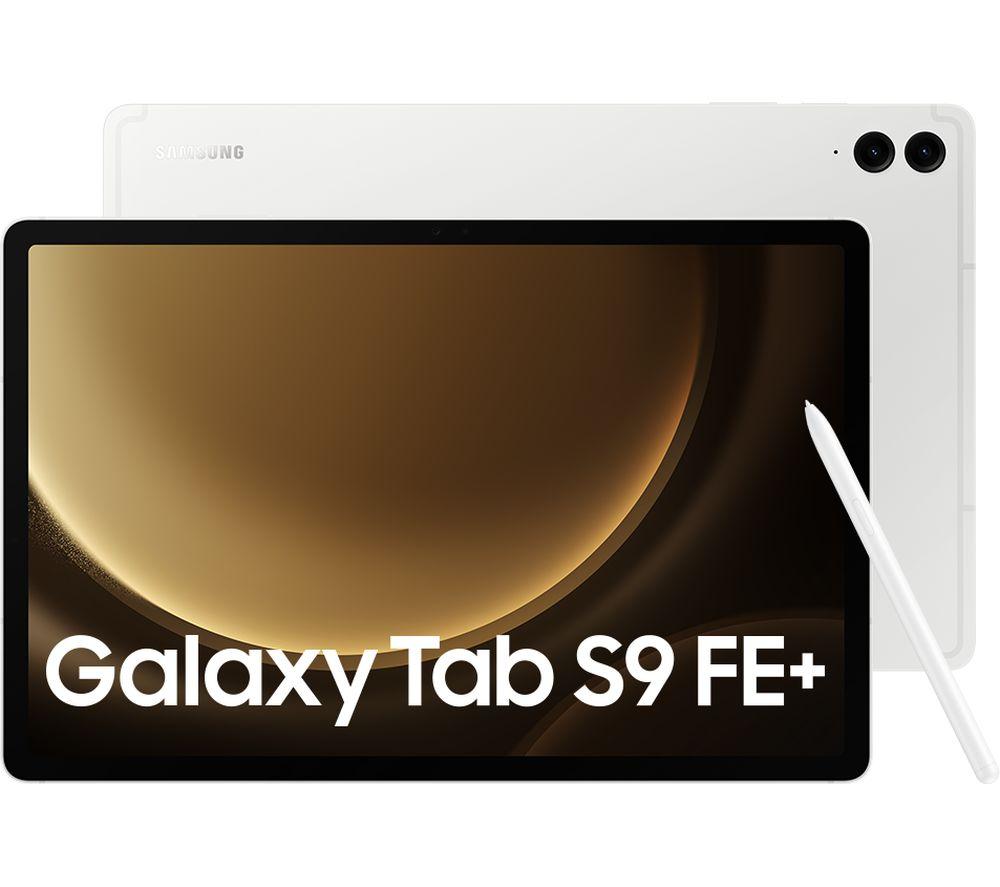 SAMSUNG Galaxy Tab S9 FE 12.4 Tablet - 256 GB, Silver, Silver/Grey