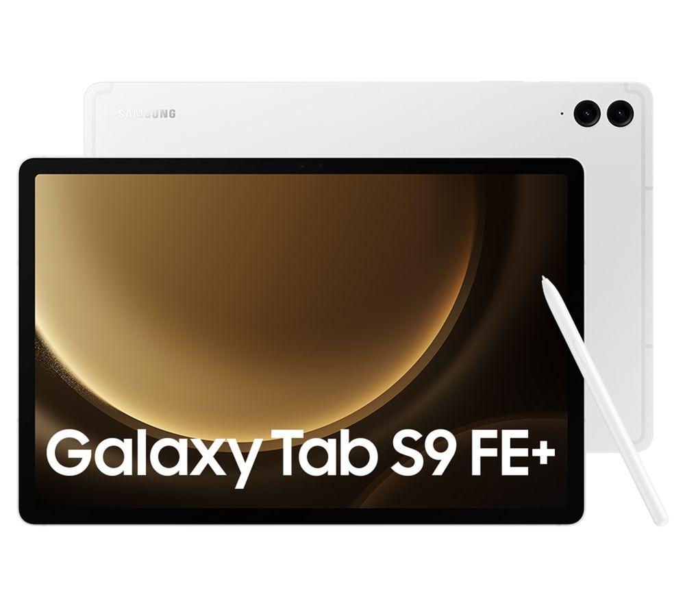 SAMSUNG Galaxy Tab S9 FE 12.4 Tablet - 128 GB, Silver, Silver/Grey