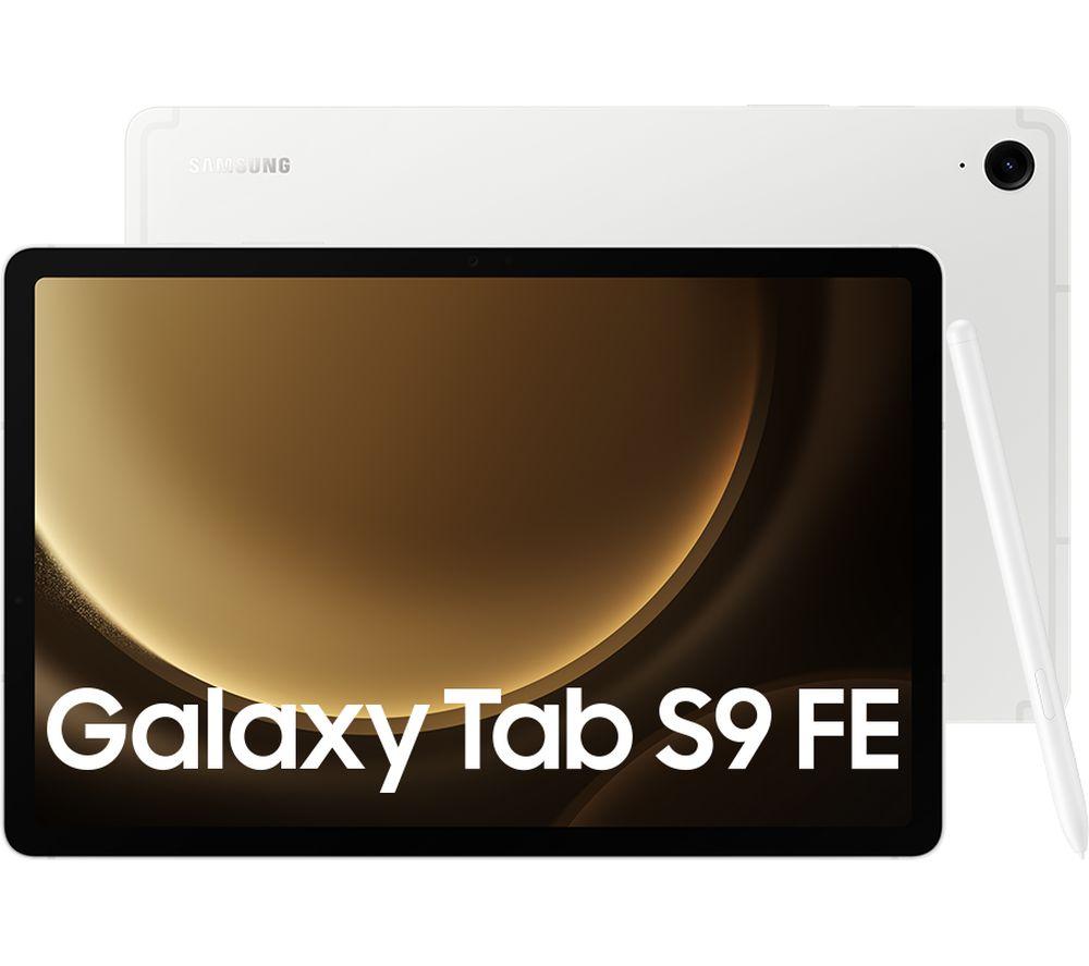 SAMSUNG Galaxy Tab S9 FE 10.9 5G Tablet - 128 GB, Silver, Silver/Grey