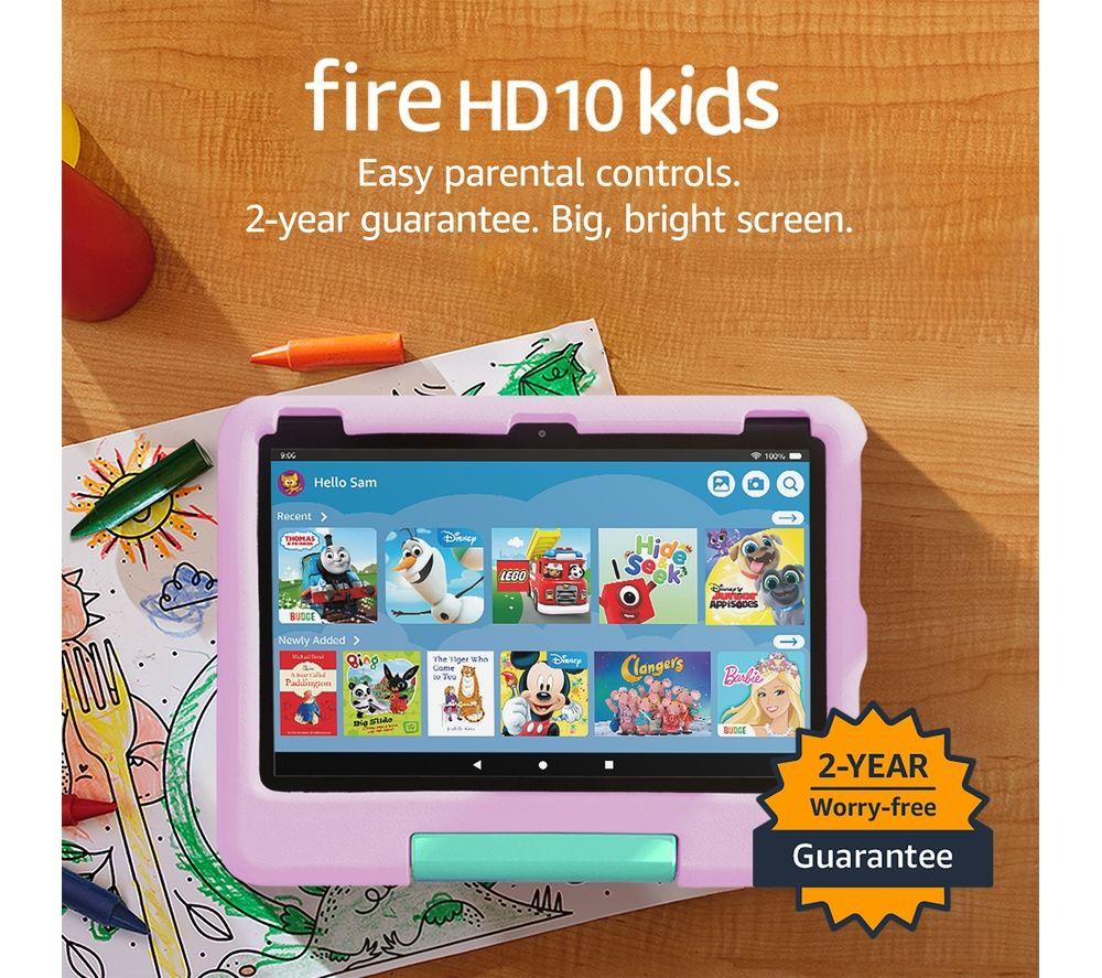 Buy  Fire HD10 Kids 10.1” (ages 3-7) Tablet (2023) – 32 GB, Pink