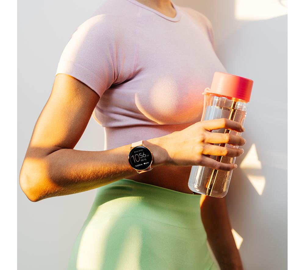 REFLEX ACTIVE Series 14 Smart Watch - Rose Gold & Pink, Silicone Strap image number 4 of 5