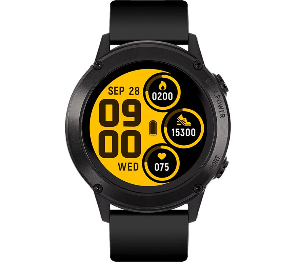 REFLEX ACTIVE Series 18 Smart Watch - Black, Silicone Strap, Black
