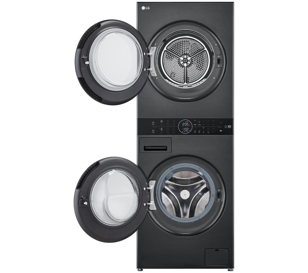 LG WashTower WT1210BBTN1 WiFi-enabled 12 kg Washer Dryer - Black image number 14 of 20