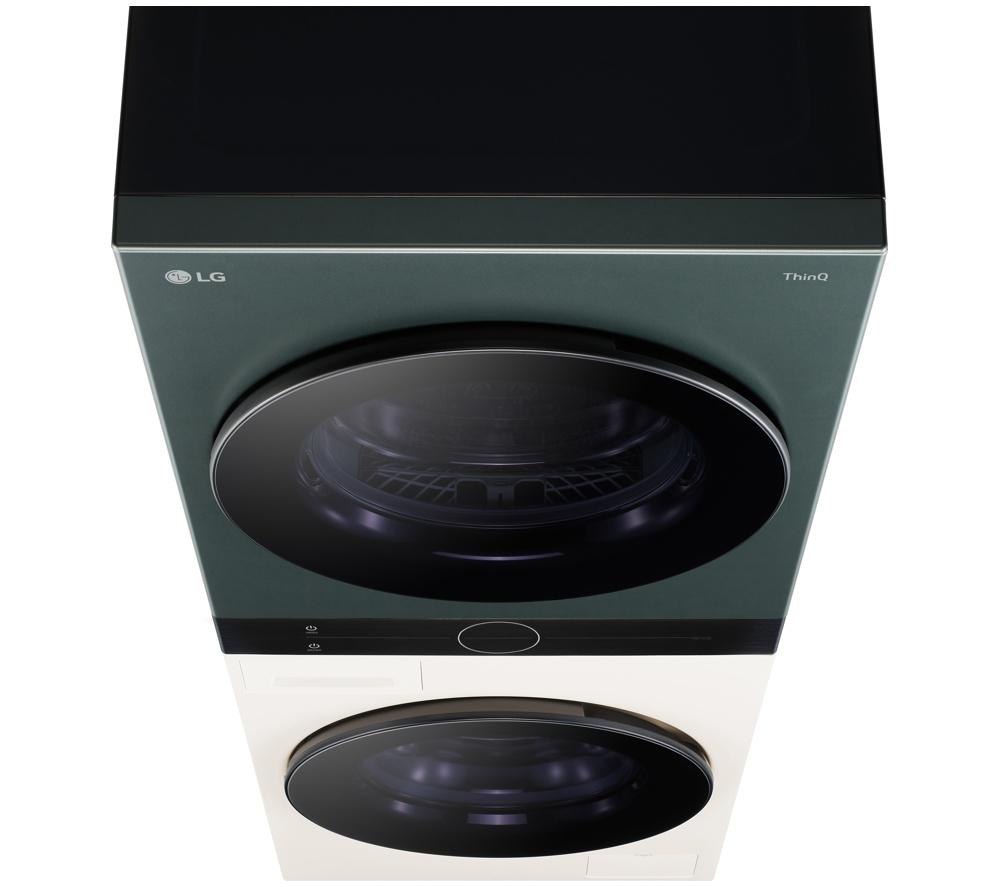 LG WashTower AI Direct Drive WT1210NBTN1 WiFi-enabled 12 kg Washer Dryer - Green & Beige image number 20 of 20