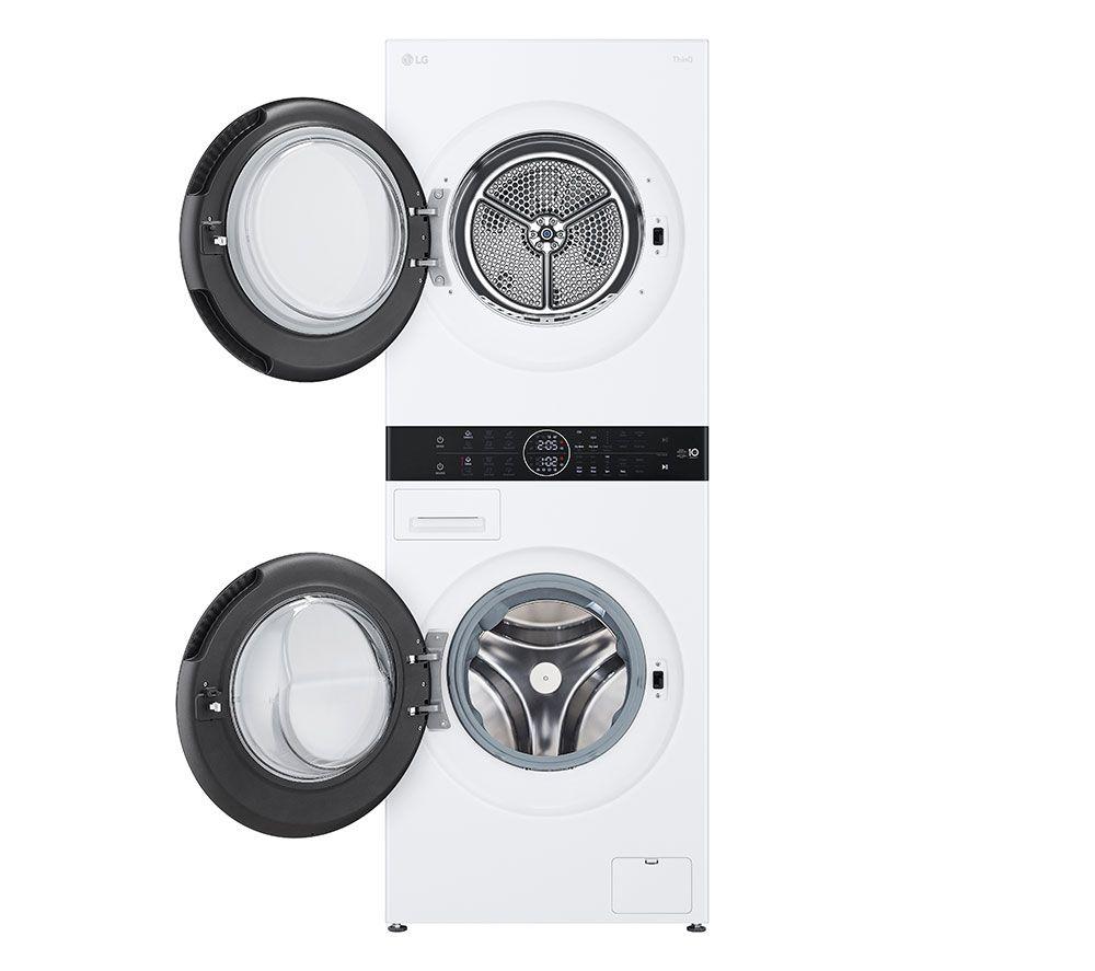 LG ELCTRNC WashTower WT1210WWF WiFi-enabled 12 kg Washer Dryer - White image number 14 of 20