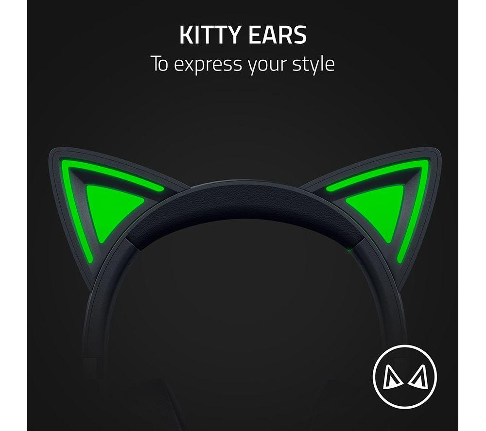 RAZER Kraken Kitty V2 Gaming Headset - Black image number 2 of 9