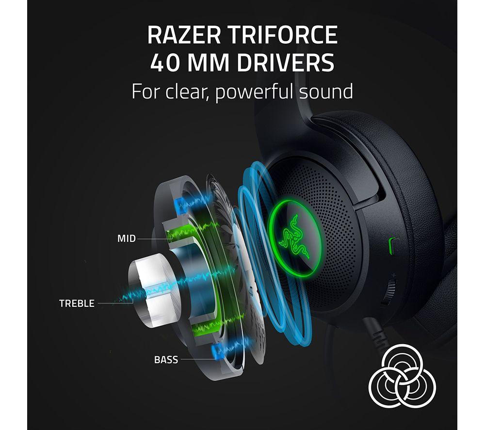 RAZER Kraken Kitty V2 Gaming Headset - Black image number 5 of 9