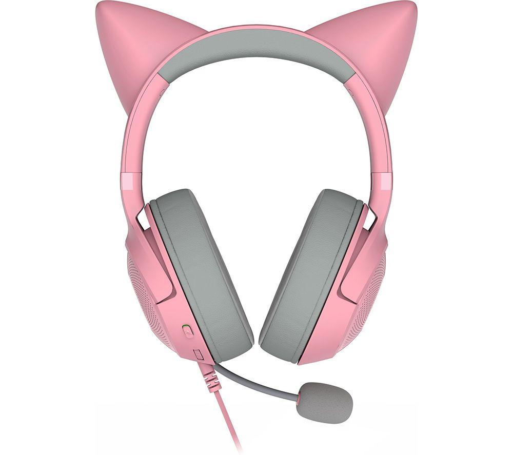 新品Razer KRAKEN KITTY QUARTZ PINK Buy RAZER Kraken Kitty V2 Gaming Headset - Pink | Currys