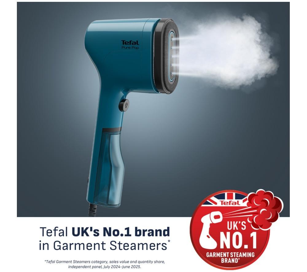 TEFAL Pure POP DT2020 Clothes Steamer - Blue image number 2 of 11
