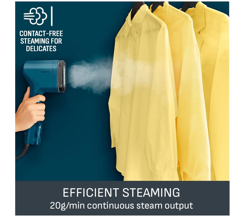 TEFAL Pure POP DT2020 Clothes Steamer - Blue image number 3 of 11