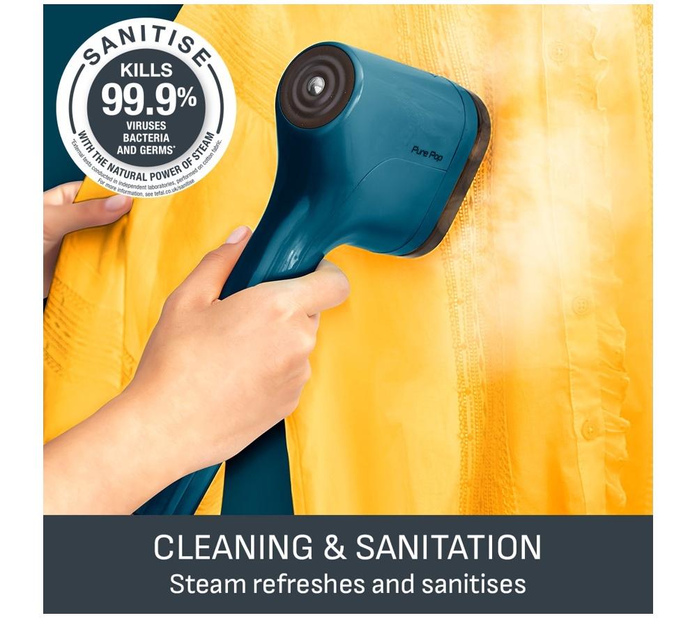 TEFAL Pure POP DT2020 Clothes Steamer - Blue image number 10 of 11