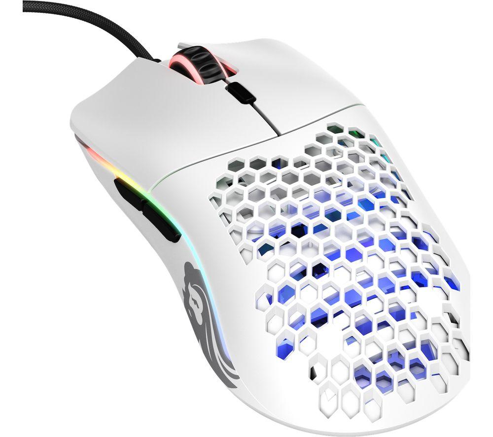 GLORIOUS Model O RGB Optical Gaming Mouse - Matt White, White