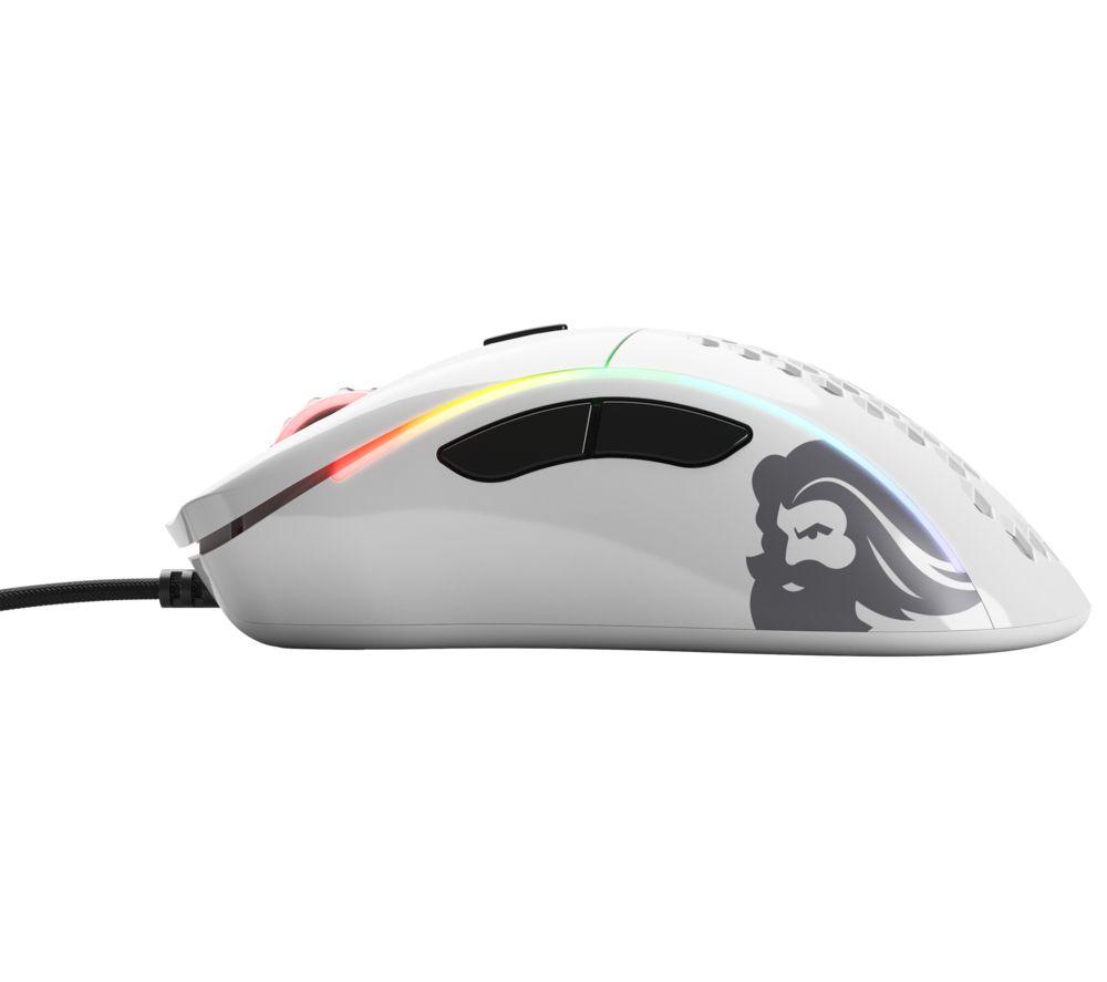 GLORIOUS Model D RGB Optical Gaming Mouse - Glossy White image number 4 of 6