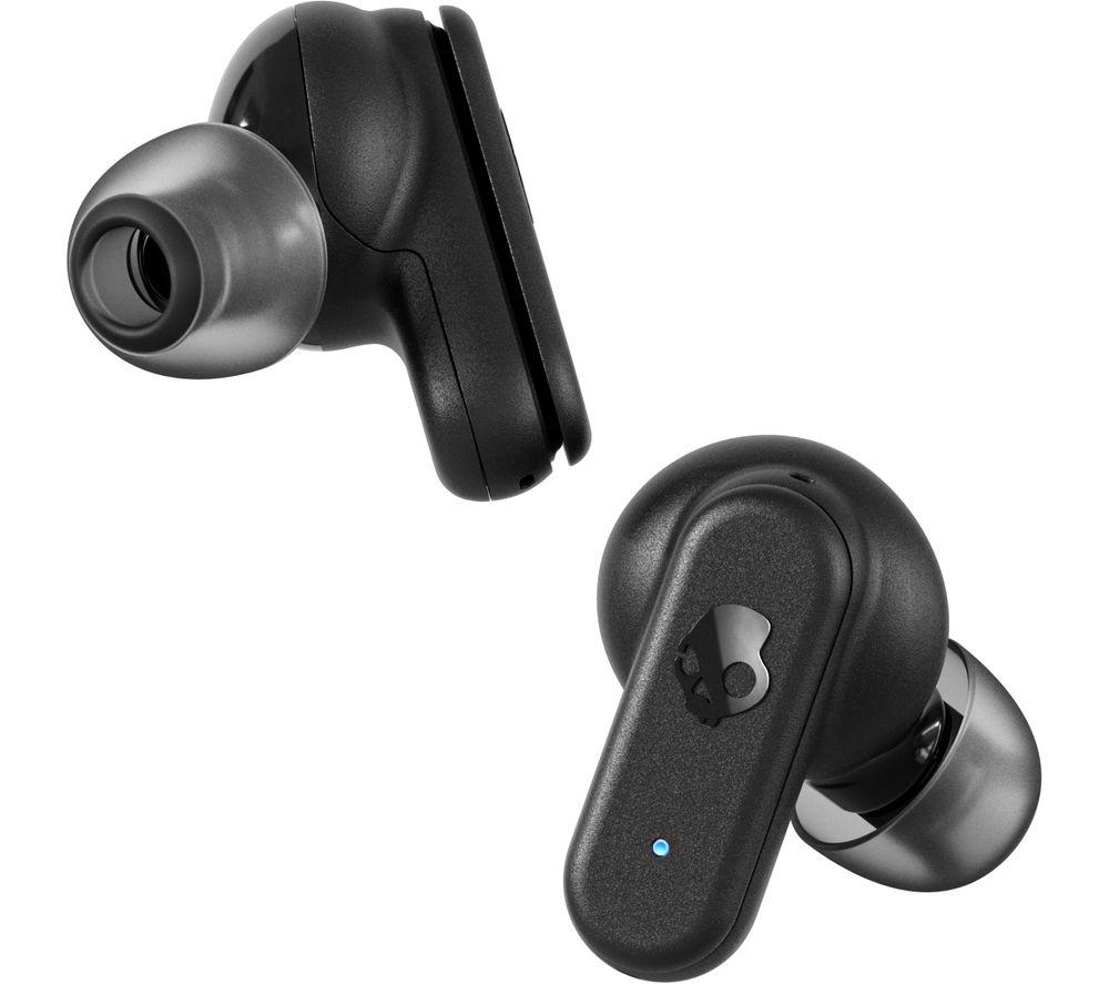 Skullcandy Dime 3 In-Ear Wireless Earbuds, 20 Hr Battery, Microphone, Works with iPhone Android and Bluetooth Devices - Black