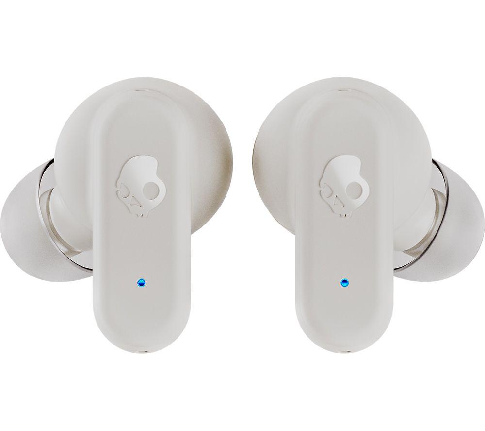 SKULLCANDY Dime 3 Wireless Bluetooth Earbuds - Bone & Orange Glow - image 2