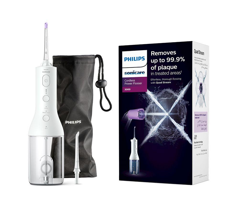 PHILIPS Sonicare 3000 Series HX3826/31 Cordless Power Flosser - White