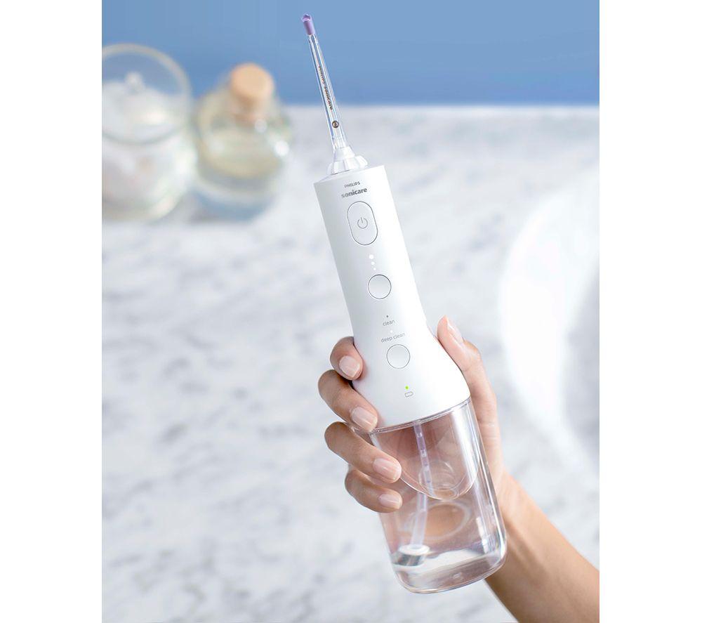 PHILIPS Sonicare 3000 Series HX3826/31 Cordless Power Flosser - White image number 3 of 6