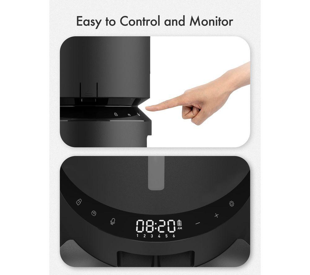 PETLIBRO Granary Automatic Dual Pet Food Feeder - 5 Litre, Black image number 5 of 12