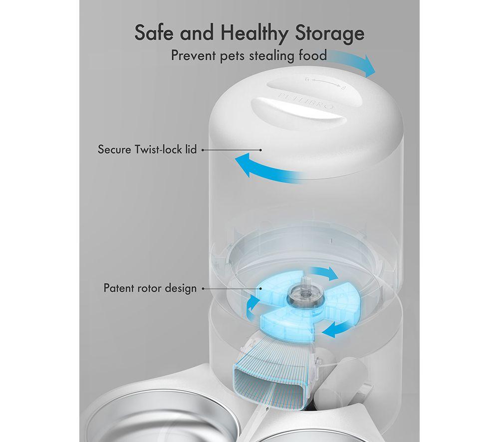 PETLIBRO Granary Automatic Dual Pet Food Feeder - 5 Litre, White image number 10 of 13