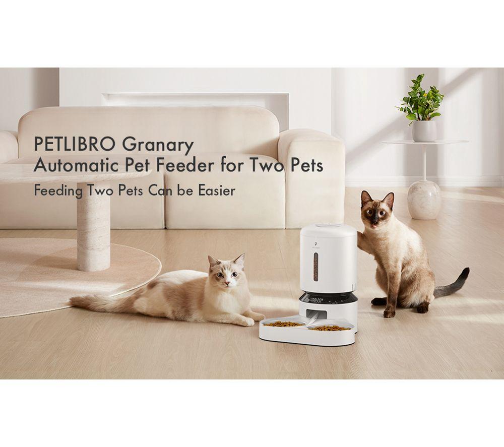 PETLIBRO Granary Automatic Dual Pet Food Feeder - 5 Litre, White image number 11 of 13