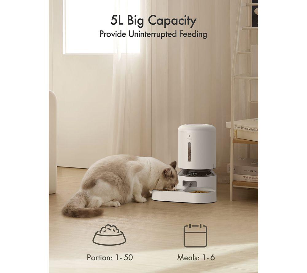 PETLIBRO Granary Automatic Dual Pet Food Feeder - 5 Litre, White image number 13 of 13