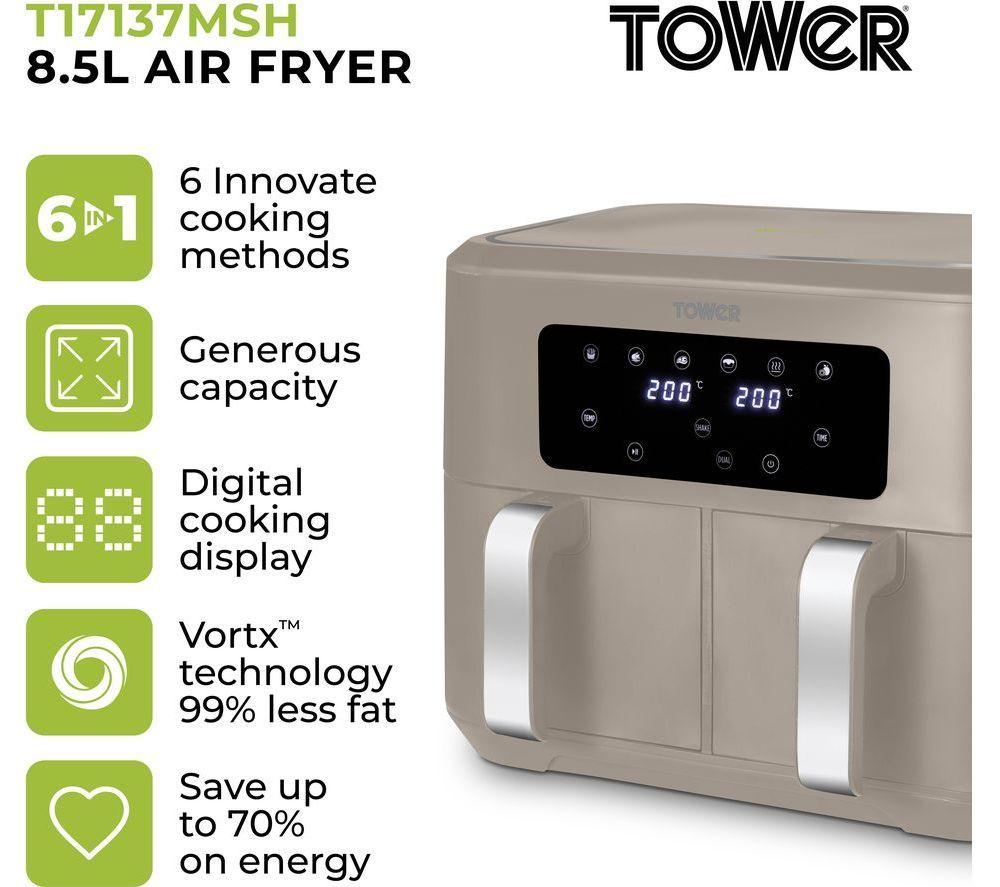 TOWER Vortx T17137 Air Fryer - Latte image number 2 of 9