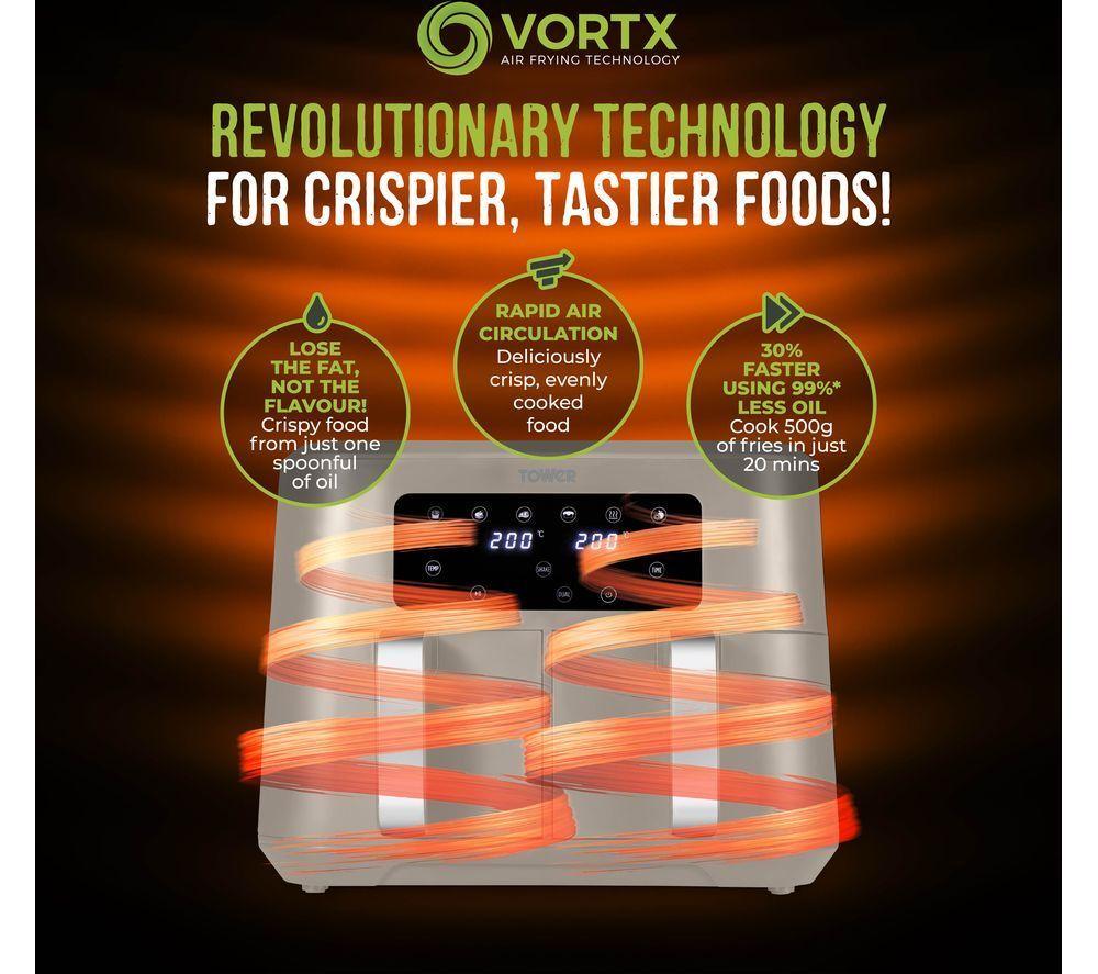 TOWER Vortx T17137 Air Fryer - Latte image number 6 of 9