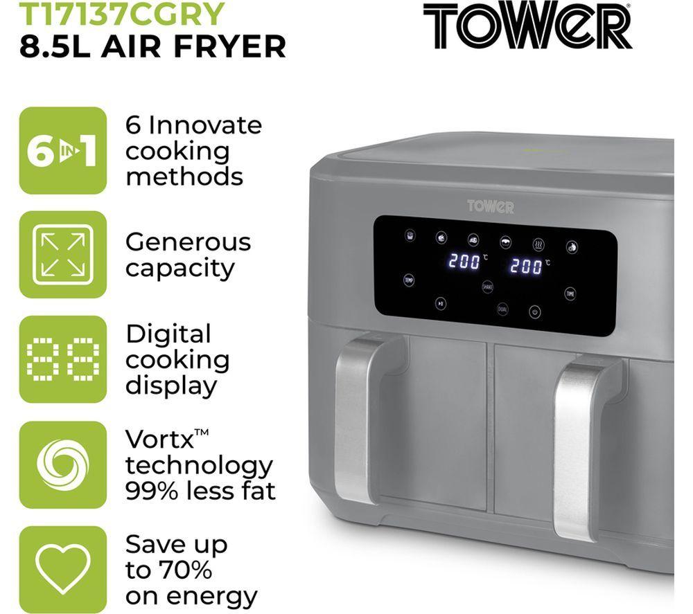 TOWER Vortx T17137CGRY Air Fryer - Grey image number 2 of 7